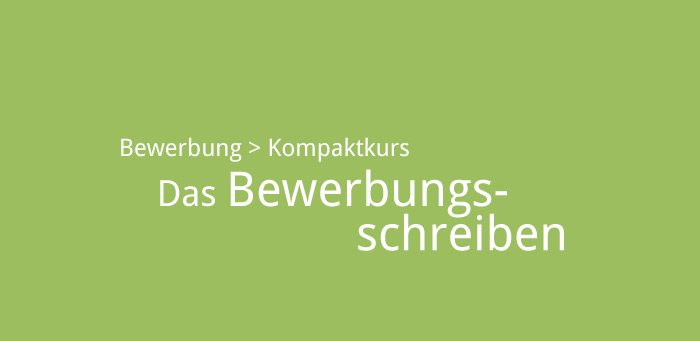 Bewerbungsschreiben