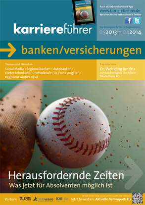 Cover karriereführer banken/versicherungen 2013.2014