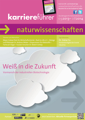 Cover karriereführer naturwissenschaften 2013.2014