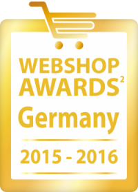 Siegel Webshop Awards Germany 2015-2016