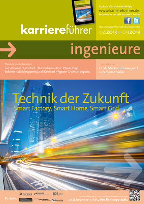 Cover karriereführer ingenieure Ausgabe 1.2013