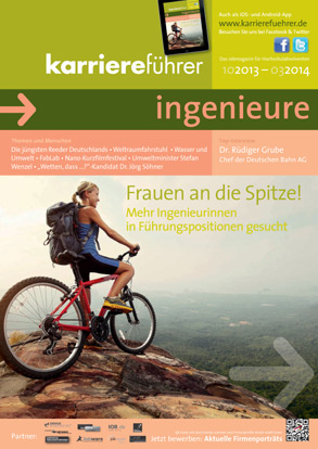 Cover karriereführer ingenieure Ausgabe 2.2013