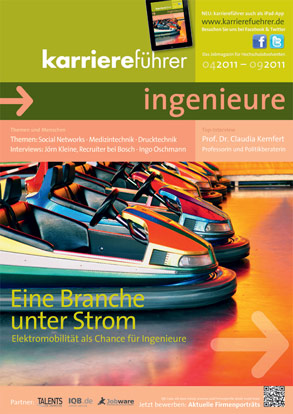 Cover karriereführer ingenieure Ausgabe 1.2011