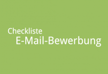 Checkliste E-Mail Bewerbung