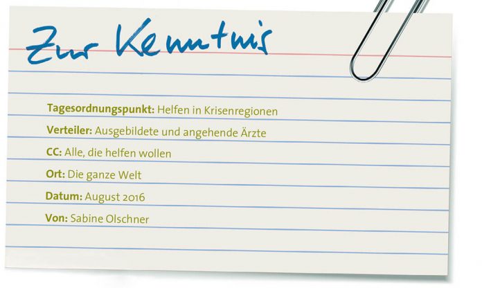 Zur Kenntnis: Ärzte ohne Grenzen, Foto: Fotolia/Leo Blanchette