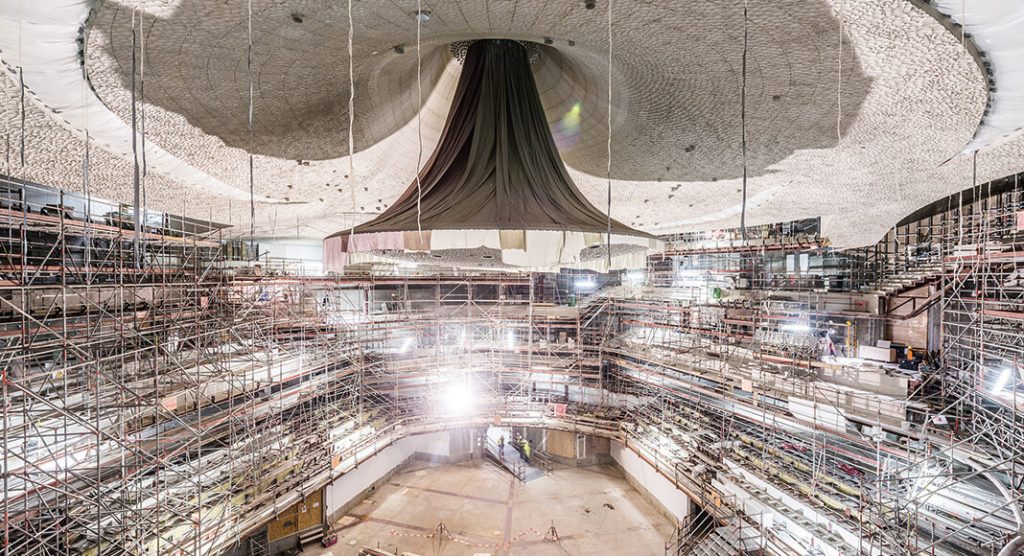 Innenausbau der Elbphilharmonie, Foto: Johannes Arlt