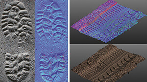 Bis ins kleinste Detail - Analyse und Ergebnisse der 3D-Scans von Schuh- und Reifenabdrücken, Foto: Fraunhofer IOF