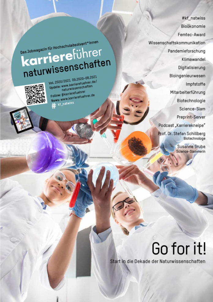 Cover karriereführer naturwissenschaften 2020-2021