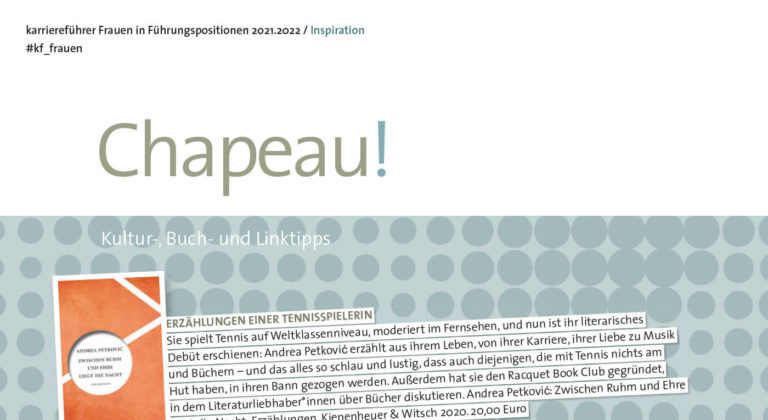Chapeau! Kultur-, Buch- und Linktipps