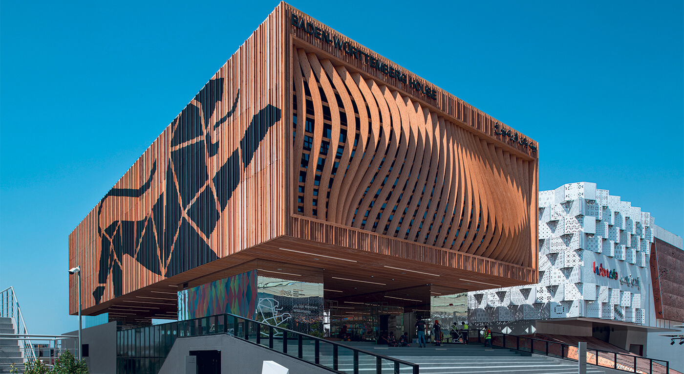 Das Baden-Württemberg-Haus auf der Expo 2020 in Dubai. Foto: CATALIN MARIN