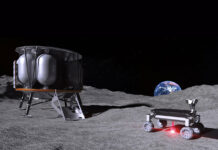 Die MOONRISE-Technologie soll auf dem Mond zum Einsatz kommen und dort Mondstaub mit dem Laser aufschmelzen. Grafik: LZH