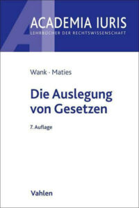 Cover Auslegung von Gestzen