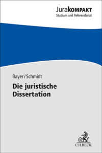 Cover Die juristische Dissertation