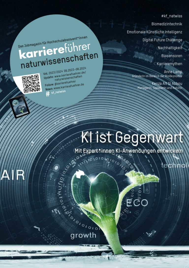 E-Paper karriereführer naturwissenschaften 2023.2024 – KI ist Gegenwart: Mit Expert*innen KI-Anwendungen entwickeln