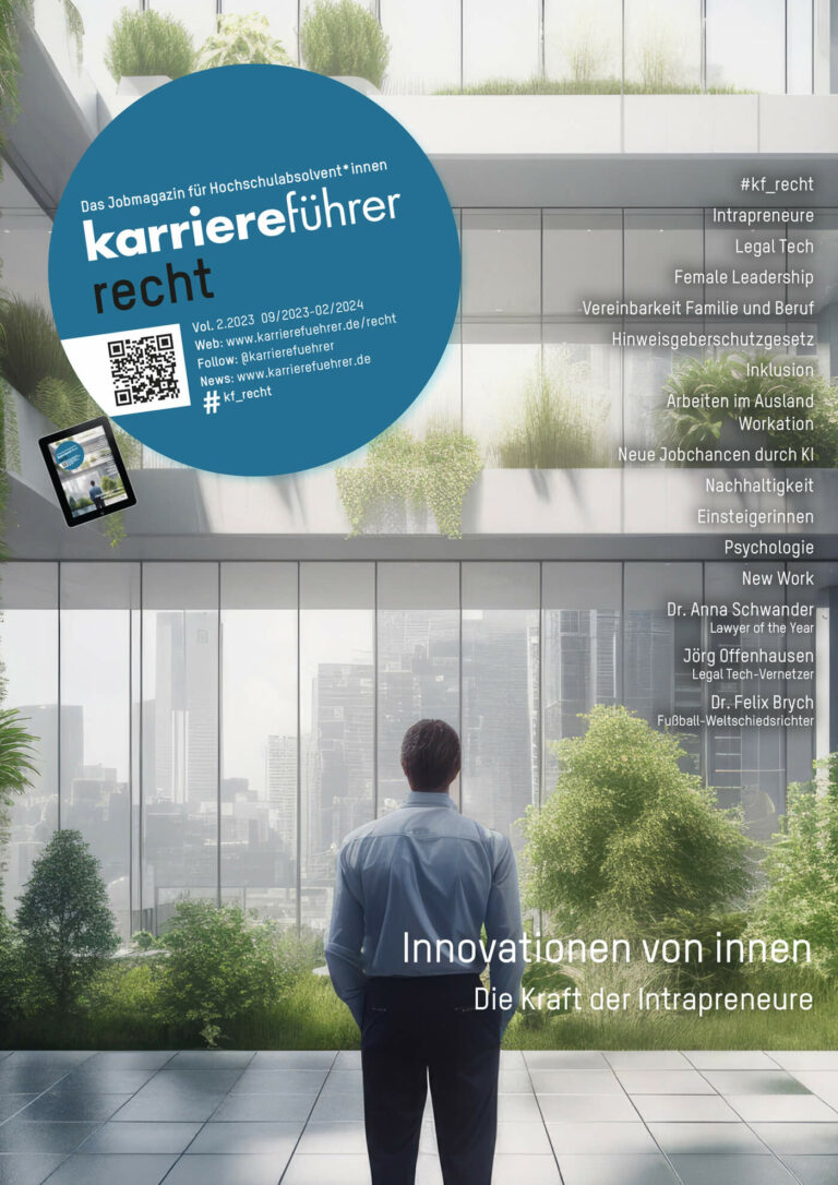 E-Paper karriereführer recht 2.2023 – Innovationen von innen: Die Kraft der Intrapreneure