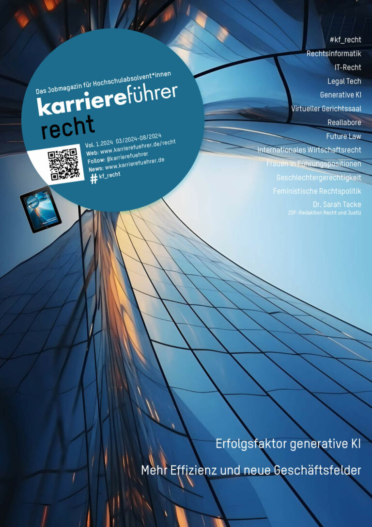E-Paper karriereführer recht 1.2024 – Erfolgsfaktor generative KI: Mehr Effizienz und neue Geschäftsfelder