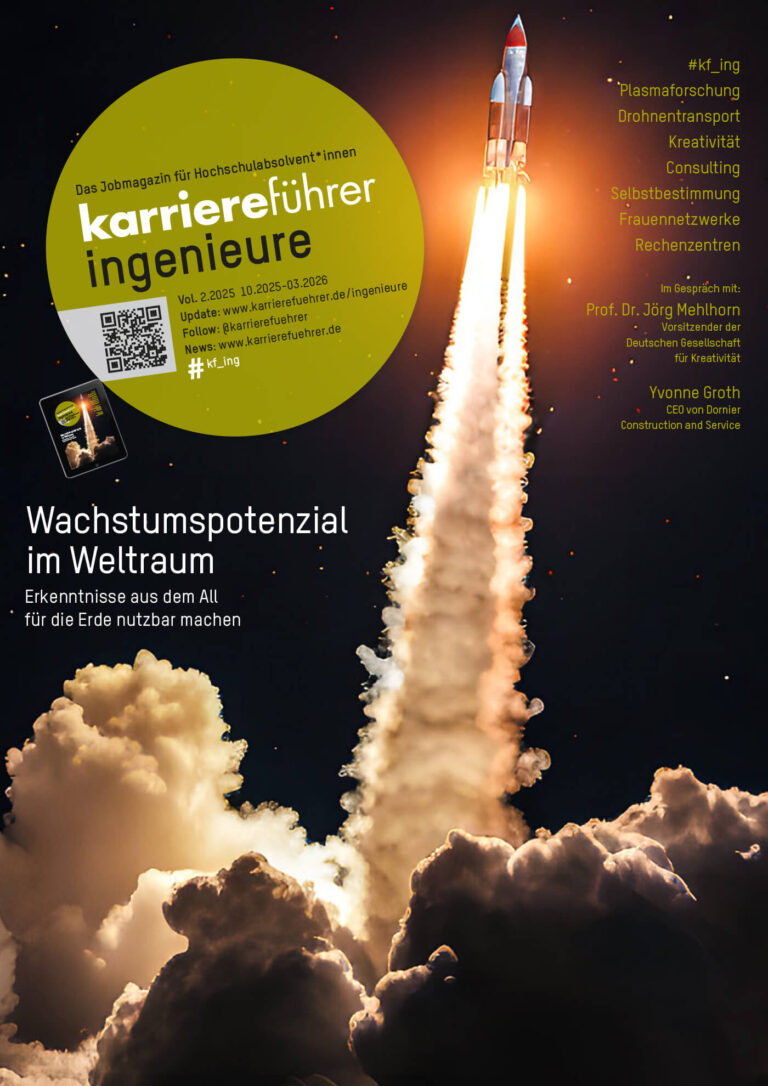 E-Paper karriereführer ingenieure 2.2025 – Wachstumspotenzial im Weltraum: Erkenntnisse aus dem All für die Erde nutzbar machen