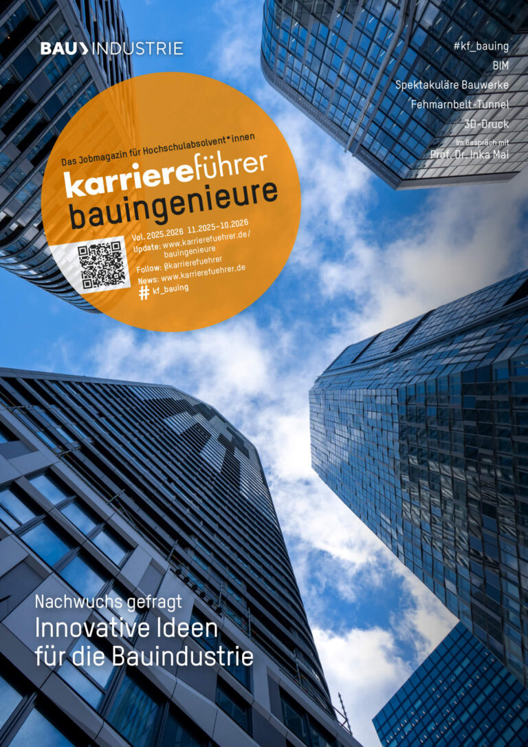E-Paper karriereführer bauingenieure 2025.2026 – Nachwuchs gefragt: Innovative Ideen für die Bauindustrie