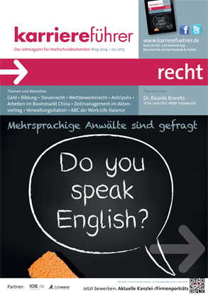Cover karriereführer recht 2.2014 Cover karriereführer recht 2.2014