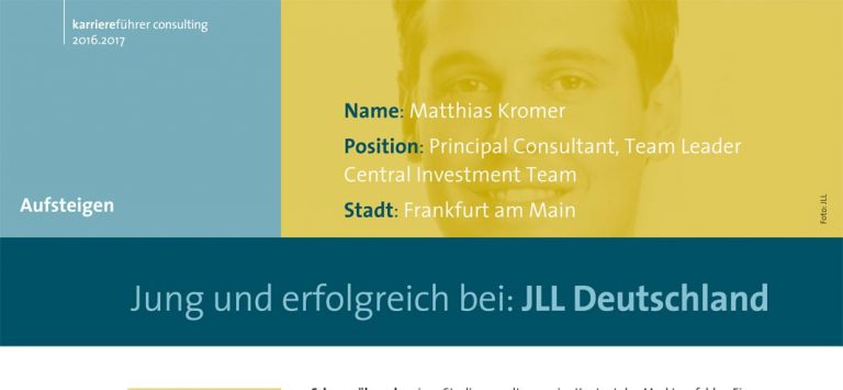 Jung und erfolgreich bei: JLL Deutschland