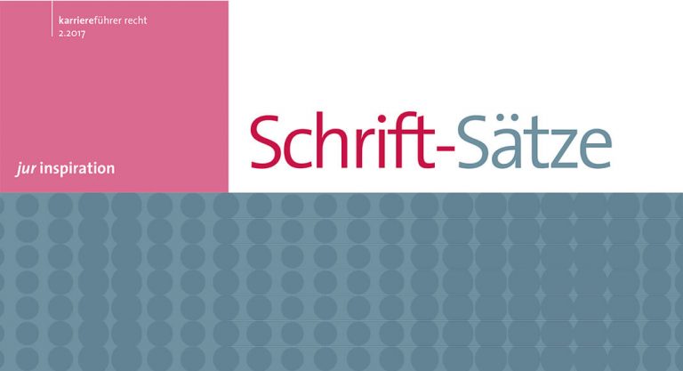 Schrift-Sätze für Juristen