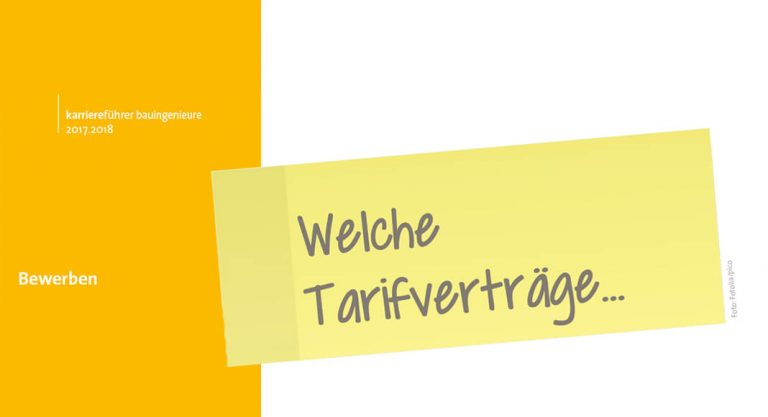 Welche Tarifverträge gelten für Bauingenieure?