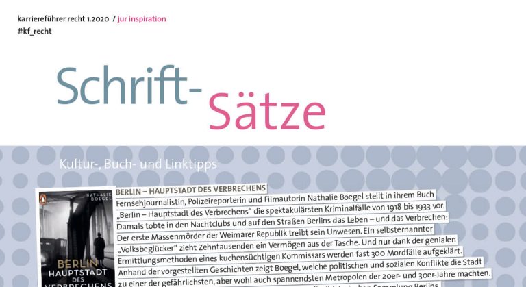 Schrift-Sätze – Kultur-, Buch- und Linktipps