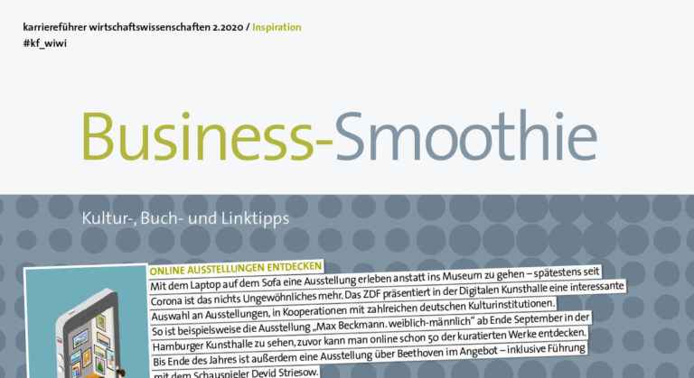 Business-Smoothie Kultur-, Buch- und Linktipps