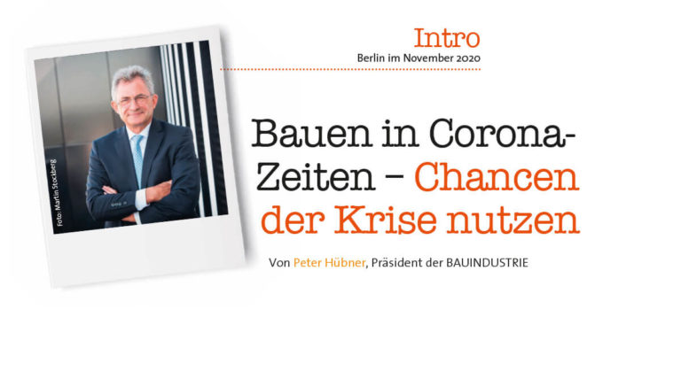 Bauen in Corona-Zeiten – Chancen der Krise nutzen