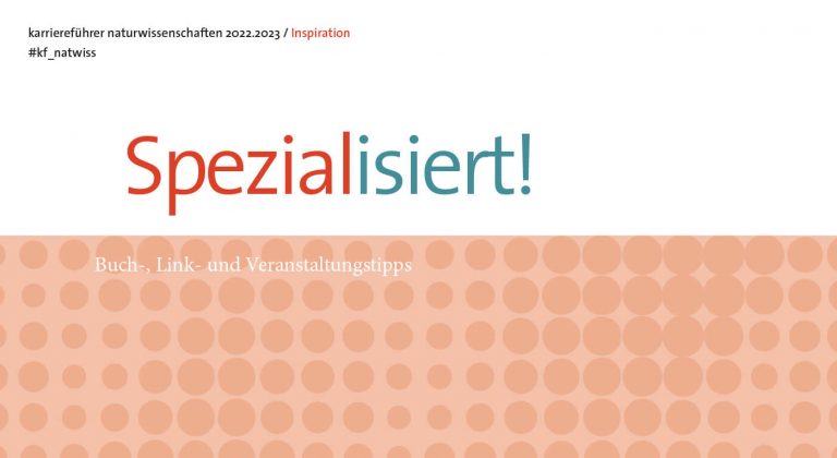 Spezialisiert! Buch-, Link- und Veranstaltungstipps