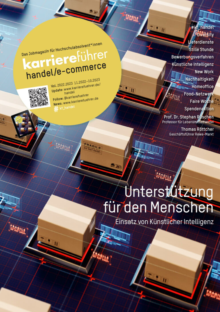 E-Paper karriereführer handel / e-commerce 2022.2023 – Unterstützung für den Menschen: Einsatz von Künstlicher Intelligenz