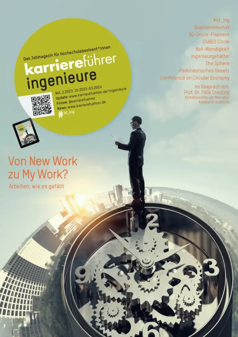 E-Paper karriereführer ingenieure 2.2023 – Von New Work zu My Work? Arbeiten, wie es gefällt