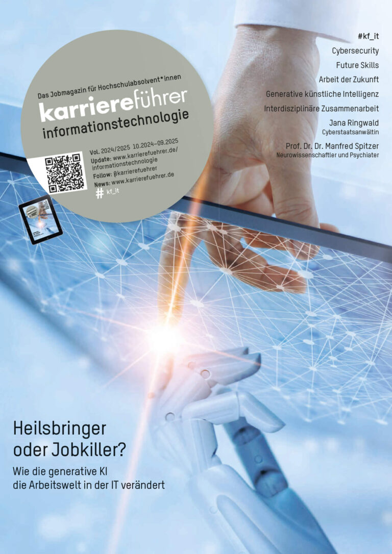 E-Paper karriereführer informationstechnologie 2024.2025 – Heilsbringer oder Jobkiller? Wie die generative KI die Arbeitswelt in der IT verändert