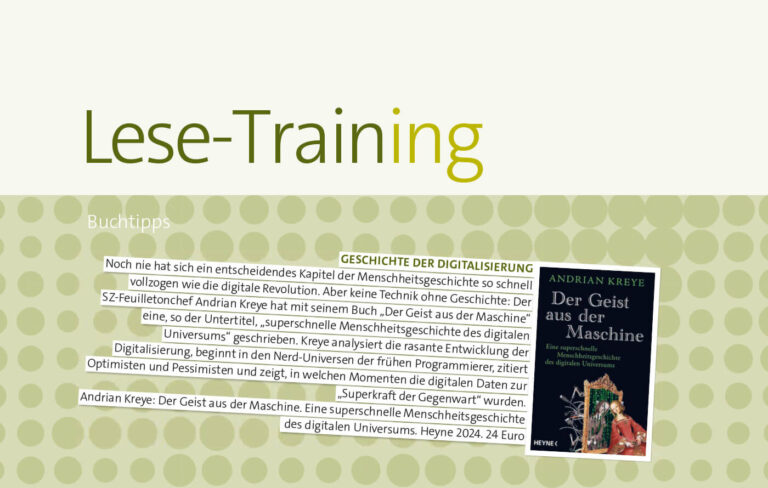 Lese-TrainING – Buchtipps
