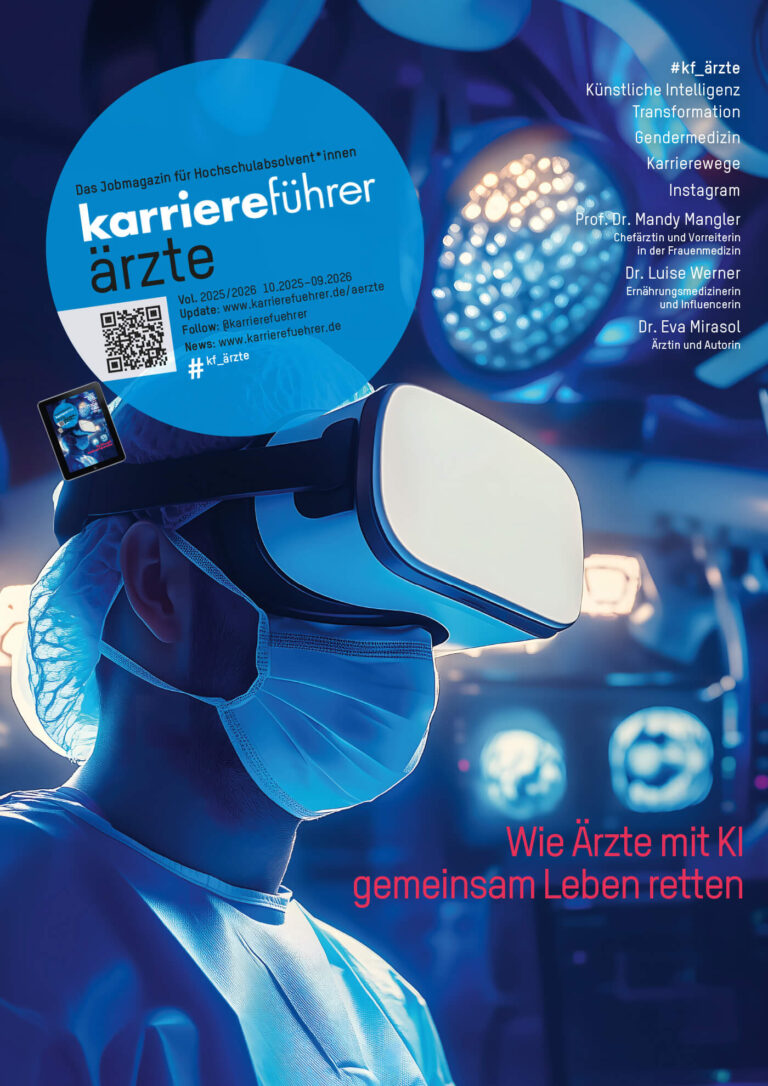 E-Paper karriereführer ärzte 2025.2026 – Wie Ärzte mit KI gemeinsam Leben retten